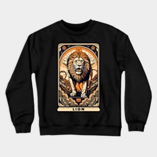 Lion Tarot Card Crewneck Sweatshirt